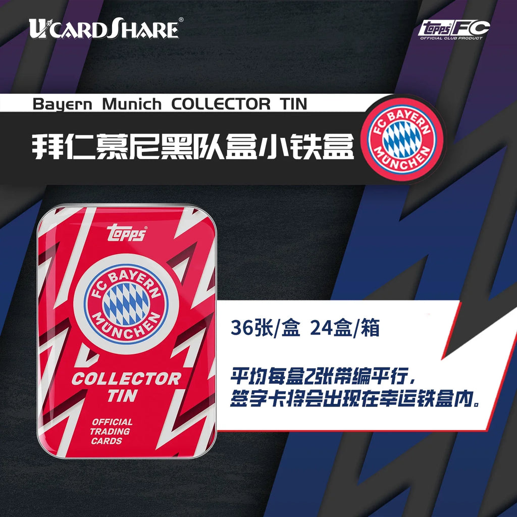 In Stock Original 2025 Topps Club Collector Tins Collection Card Box Real Madrid Collector Tins Football Star Surprise Cards