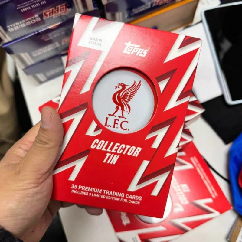 In Stock Original 2025 Topps Club Collector Tins Collection Card Box Real Madrid Collector Tins Football Star Surprise Cards