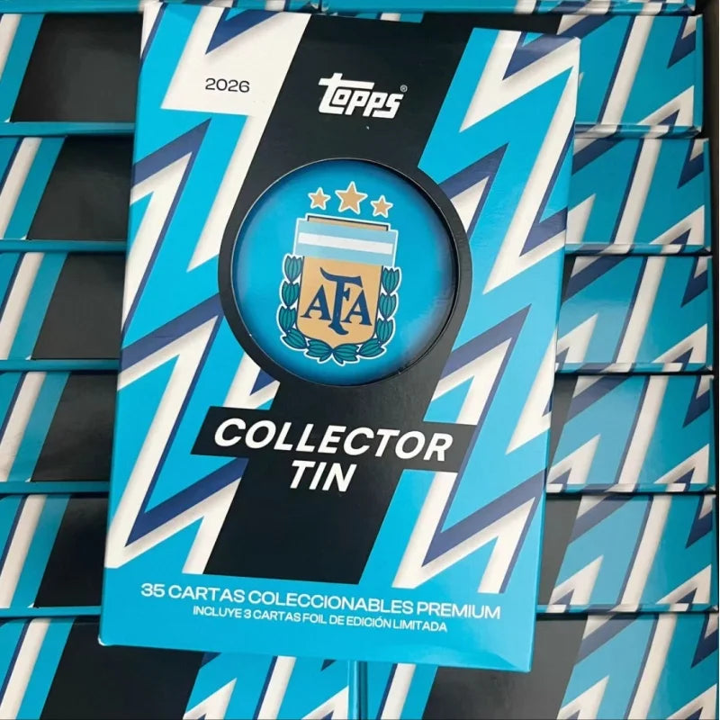 In Stock Original 2025 Topps Club Collector Tins Collection Card Box Real Madrid Collector Tins Football Star Surprise Cards