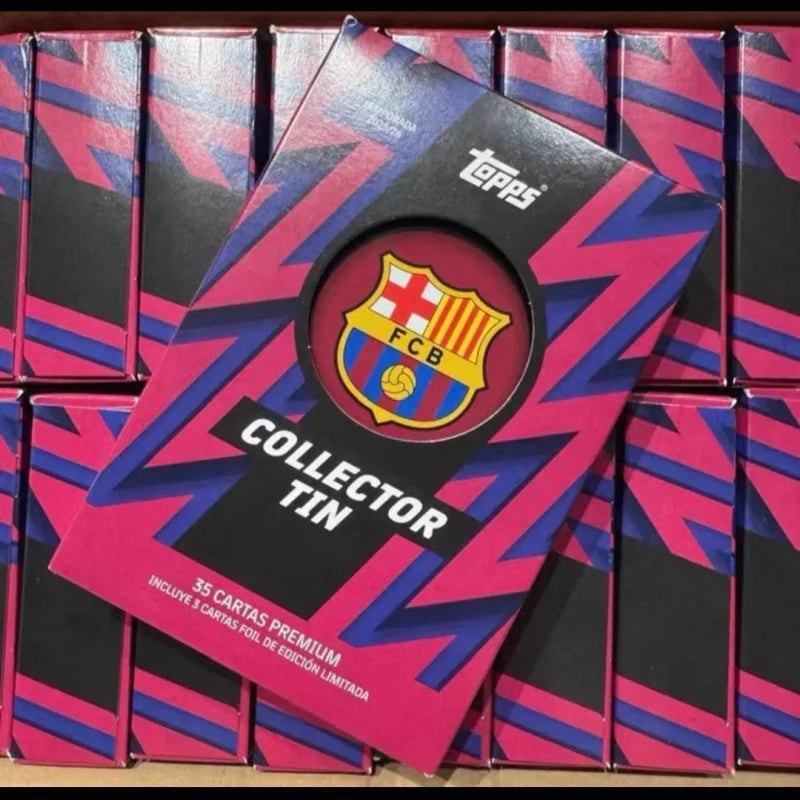 In Stock Original 2025 Topps Club Collector Tins Collection Card Box Real Madrid Collector Tins Football Star Surprise Cards