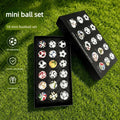 World Cup Mini Soccer Ball Set 15PCS 3.8cm Football Collectible Models Mini Balls Set Sports Souvenir Fan Memorabilia Gifts