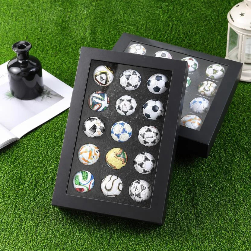 World Cup Mini Soccer Ball Set 15PCS 3.8cm Football Collectible Models Mini Balls Set Sports Souvenir Fan Memorabilia Gifts
